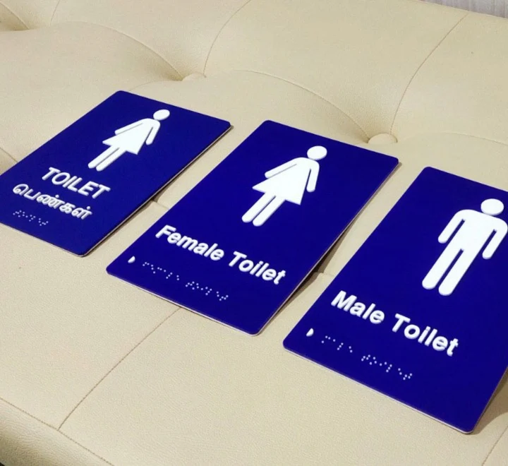 Acrylic Braille Signs